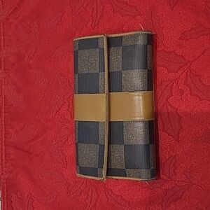 FENDI CHECKERED 3 FOLD WALLET